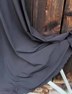 Zavinovací půlkolové šaty Černočerné