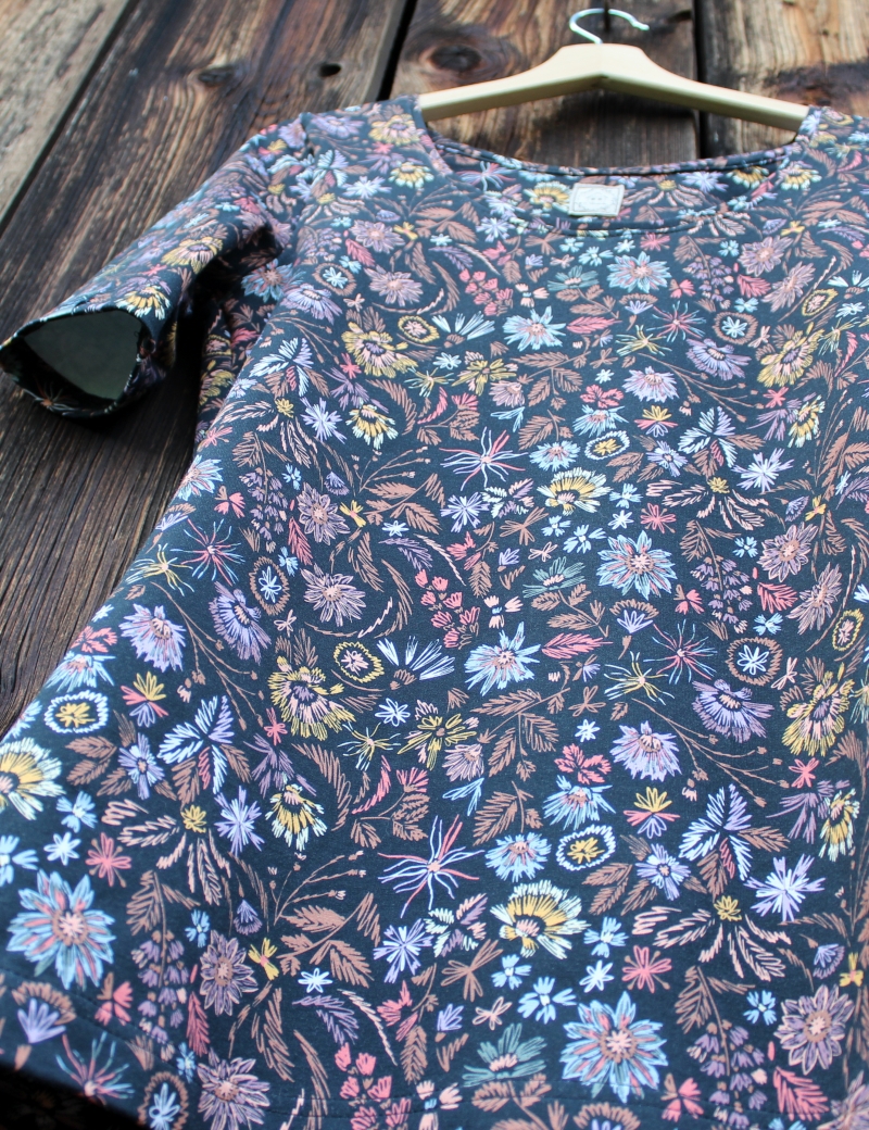 Tričko/tunika Vyšívané květy