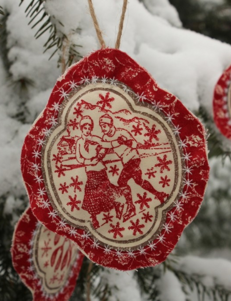Vánoční voňavá ozdoba - Bruslaři