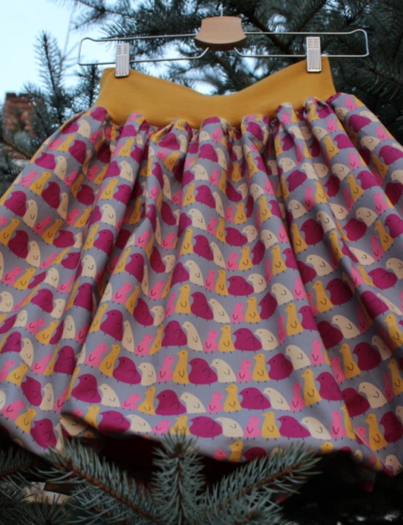 Autorská balonová sukně Pippi gray