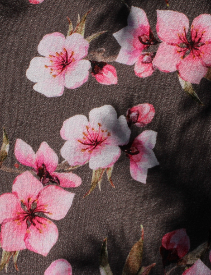 Úpletová sukně  Cherry blossoms gray